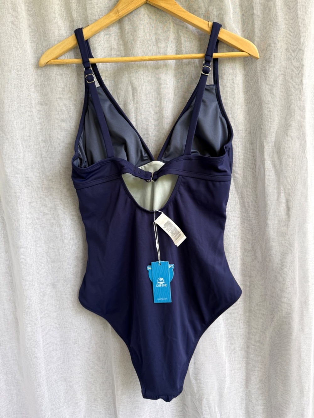 Cupshe | After Dark Soft Sculpt One-Piece Swimsuit | Size‎ Large | NWT - Picture 5 of 9